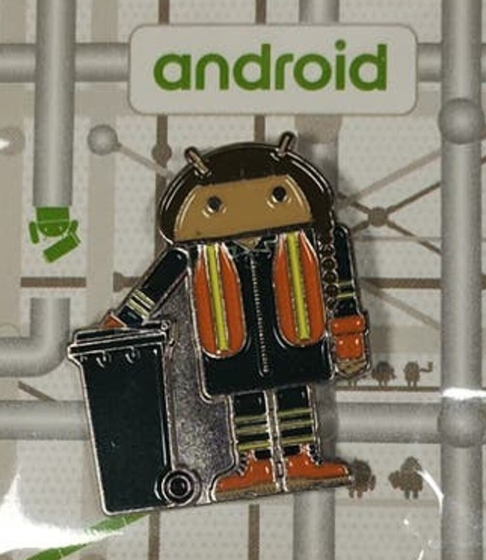 2018 Google Android MWC Limited Edition Pin Garbageman Professional